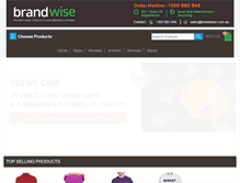 Tablet Screenshot of brandwise.com.au